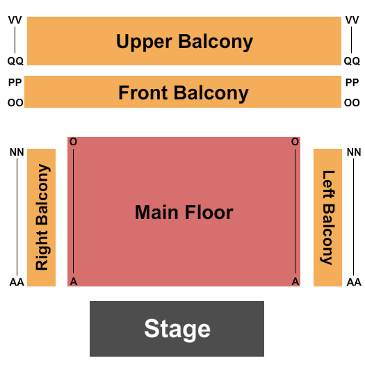 Paramount Center for the Arts Les Miserables Seating Chart
